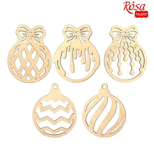 Rosa Talent Christmas Balls, 5ct.